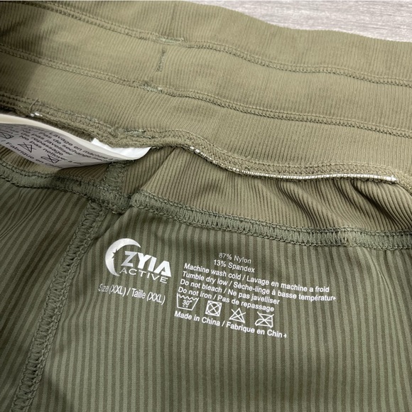 Zyia Active Olive Trail Joggers Pants Army Military Green Hiking Plus Size XXL - Picture 11 of 16